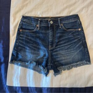 Abercrombie & Fitch Dark Blue Jean Shorts